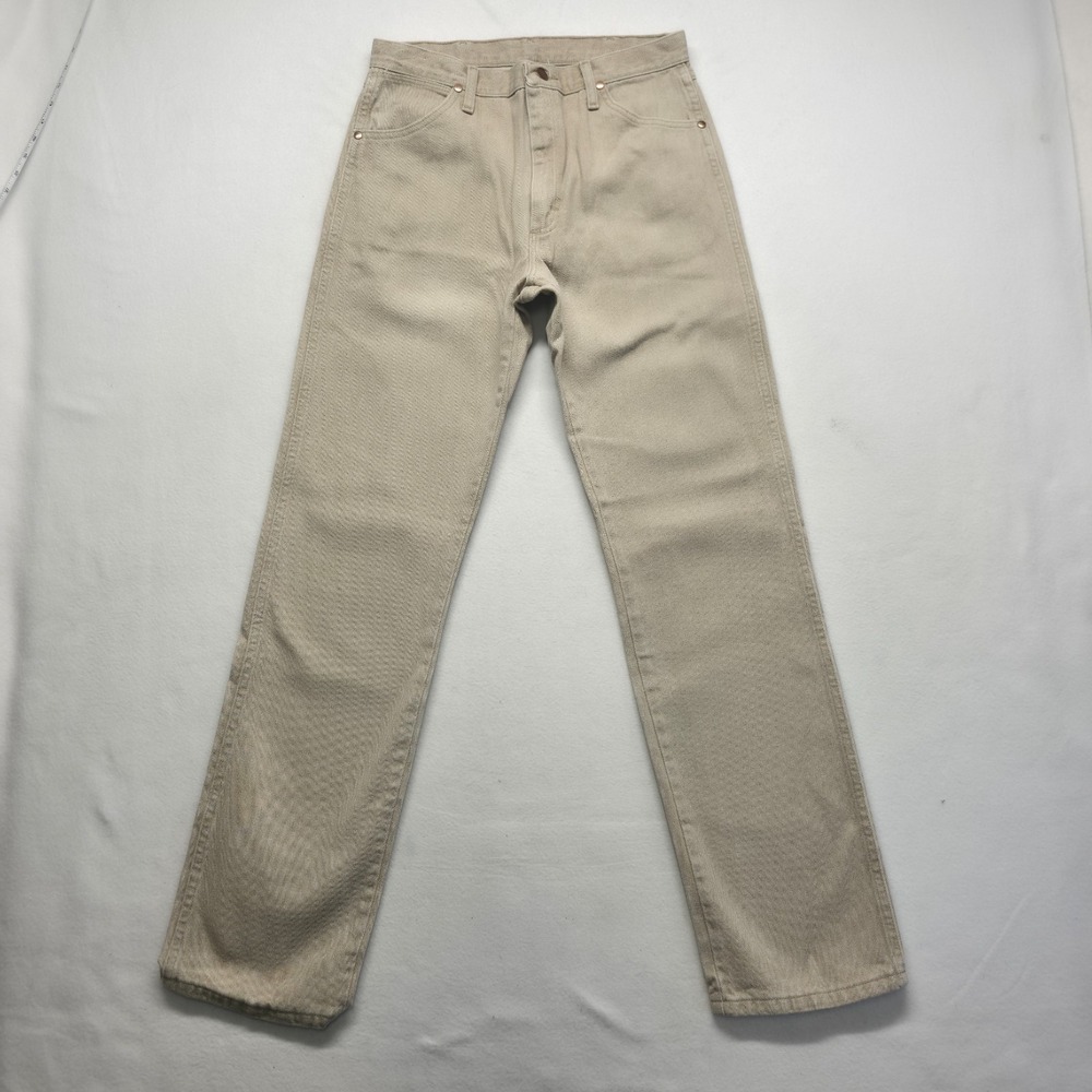 Wrangler 13MWZTN Men's Tan Denim Jeans Size 32X34 (30X34)